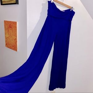 Funky Blue SIMONS Stretch Wide Leg Pant